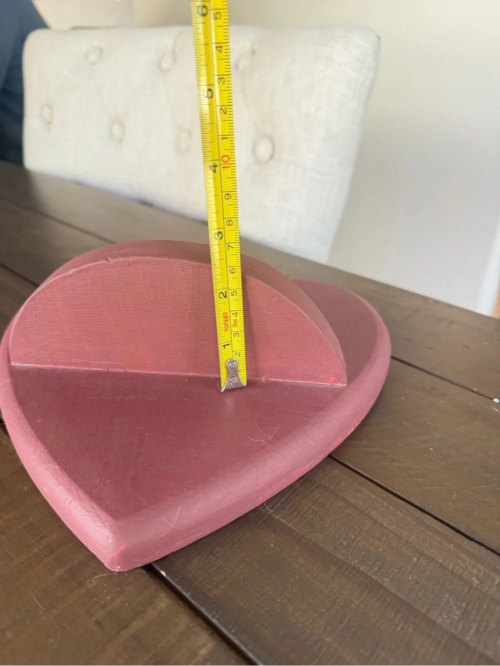 Rustic Heart Wall Shelf Farmhouse Decor Wood Cottage Shabby Chic Cottagecore